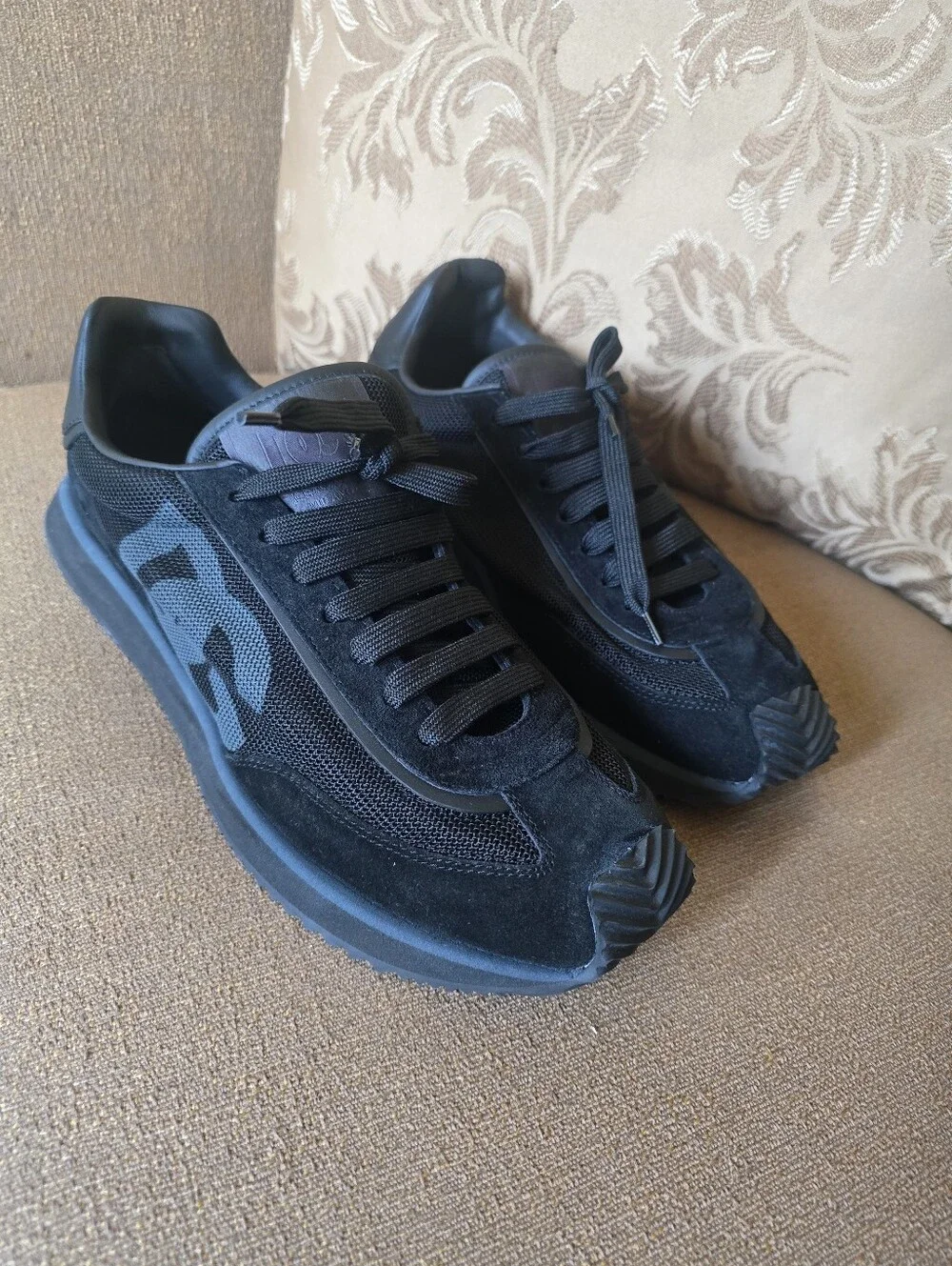 Dolce & Gabbana Mixed-Material DG CUSHION Sneakers Size 10